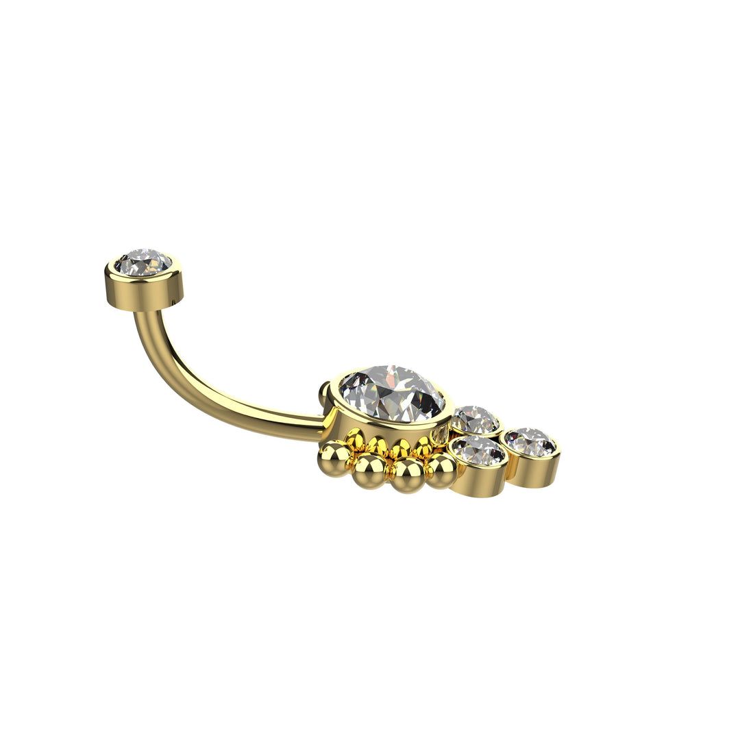 Navel ring – elegant floating design