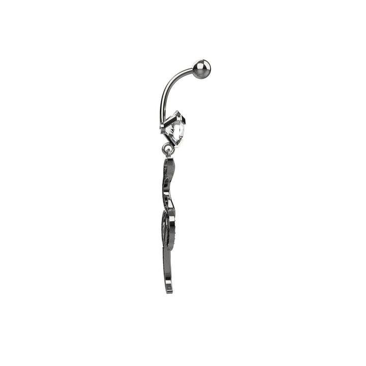 Animal belly rings – snake design for piercing
