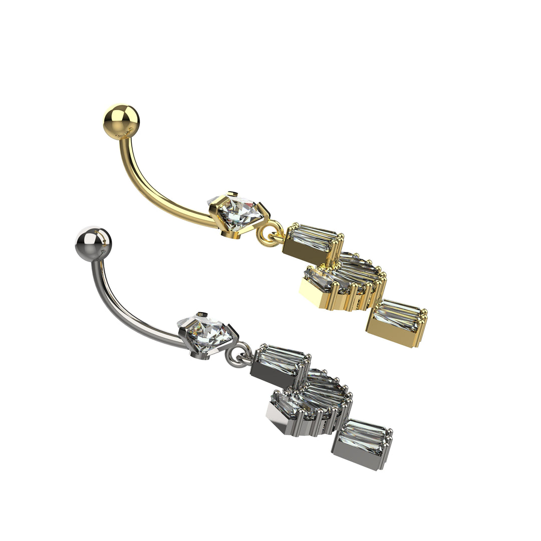 Belly button piercing ring – floating design