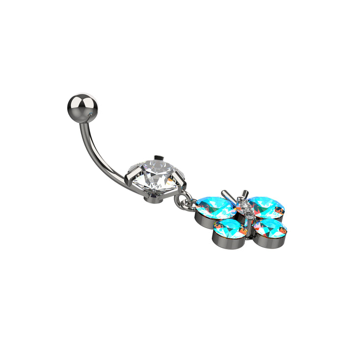 Tiny butterfly navel ring piercing – everyday body piercings jewelry