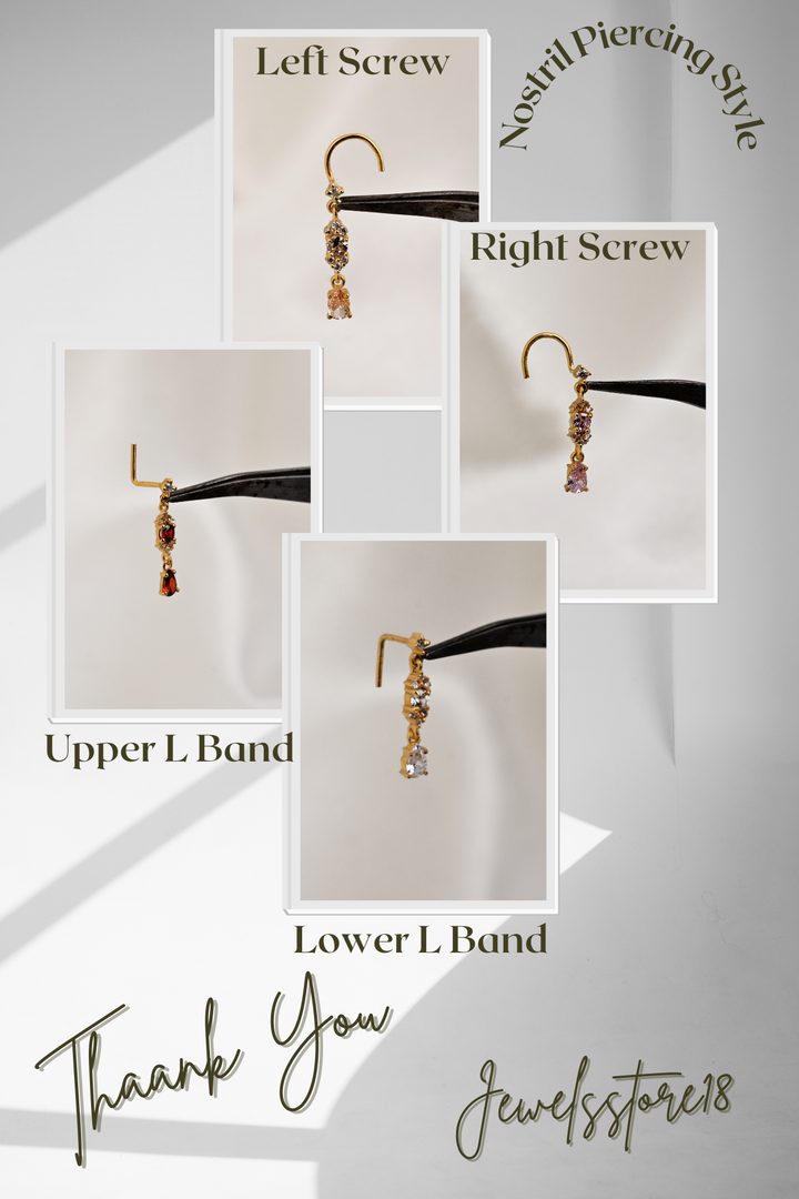 Louis Vuitton nose ring stud – luxury brand symbol nose jewelry