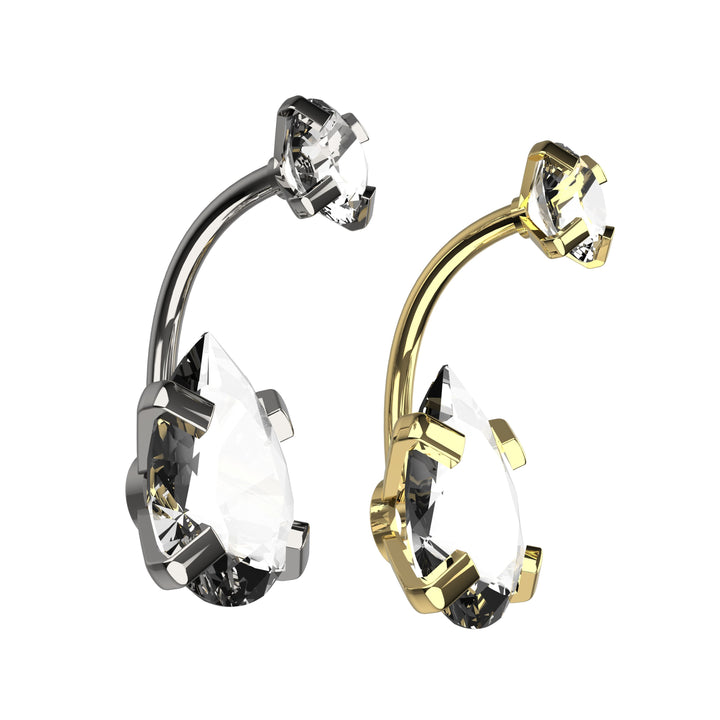 Gold belly ring for women