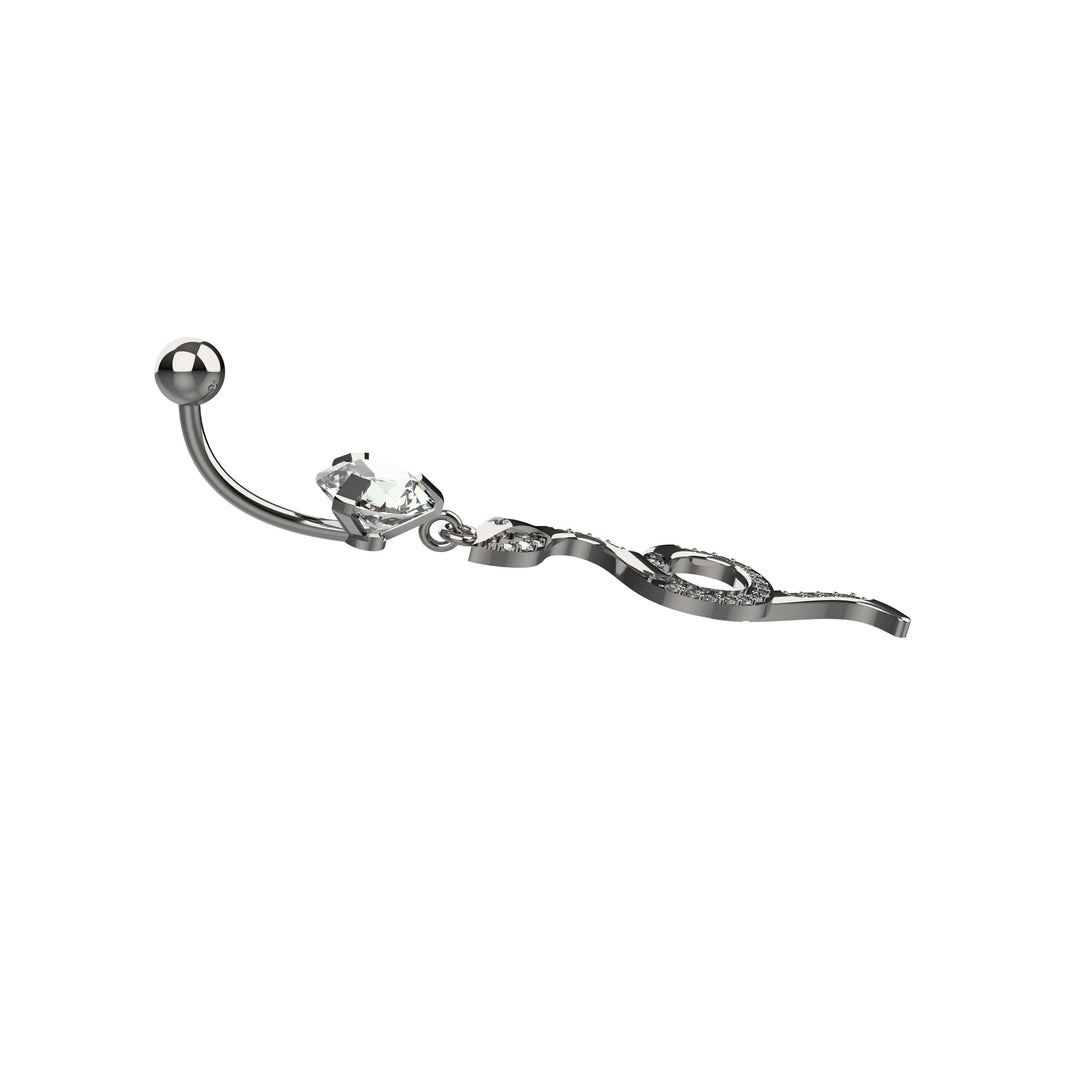 Snake navel piercing – fierce and trendy style