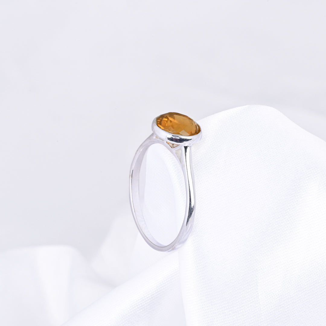 Citrine Birthstone Stacking Ring