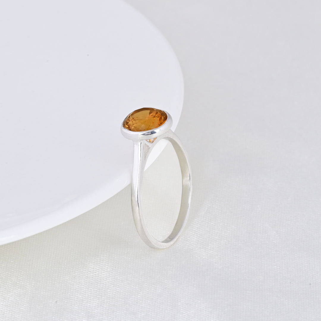 Citrine Birthstone Stacking Ring