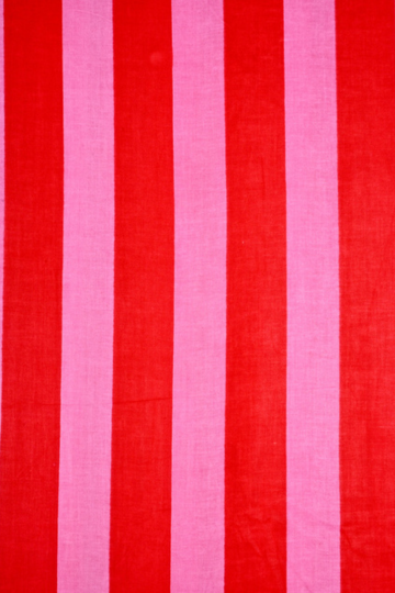 Pink and Red Wide Stripe Pattern Fabric