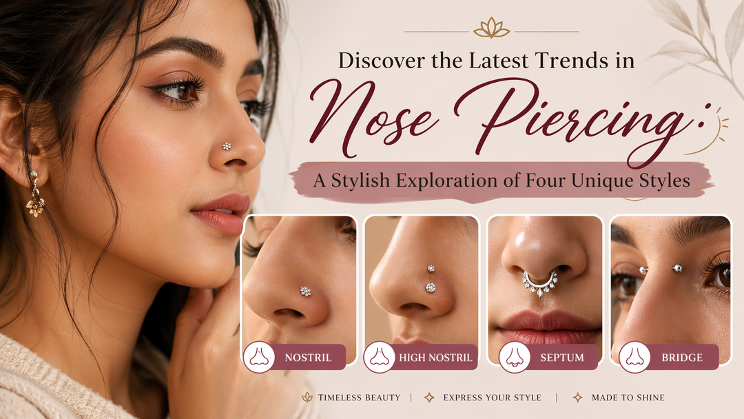 Discover the Latest Trends in Nose Piercing: A Stylish Exploration of Four Unique Styles