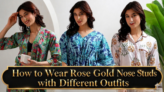 How to Wear Rose Gold Nose Studs with Different Outfits