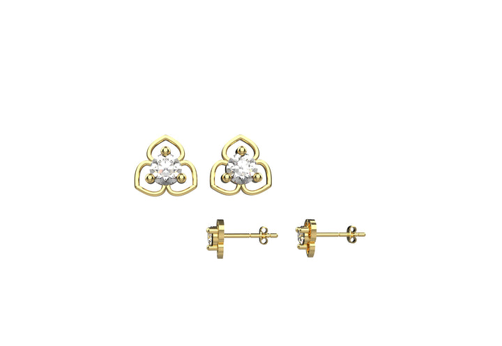 Sterling Silver Flower Stud Earring Dainty Minimalist Earring