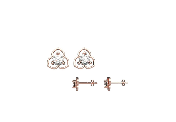 Sterling Silver Flower Stud Earring Dainty Minimalist Earring