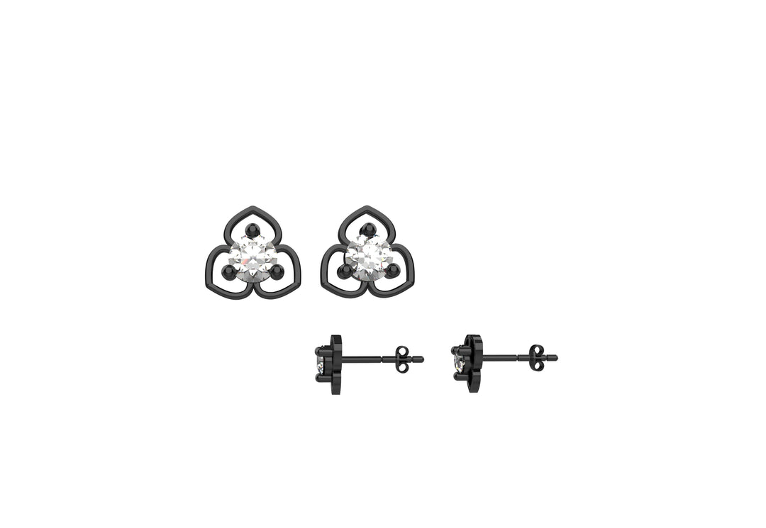 Sterling Silver Flower Stud Earring Dainty Minimalist Earring