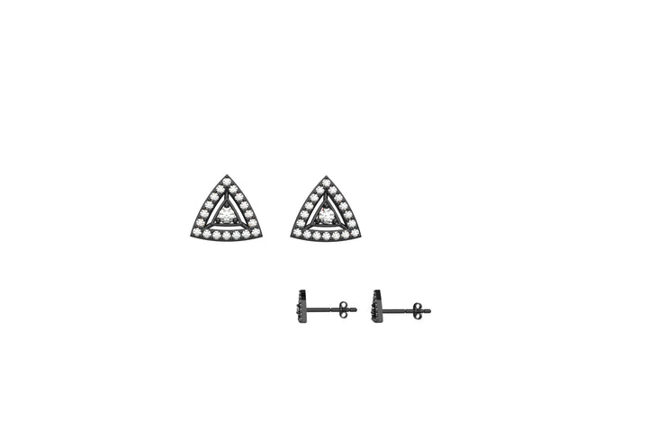 Sparkly Diamond Stud Earrings Lightweight Geometric Earrings