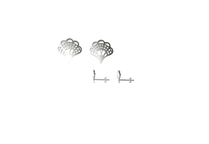 Tiny seashell earrings – coastal gold plated jewelry