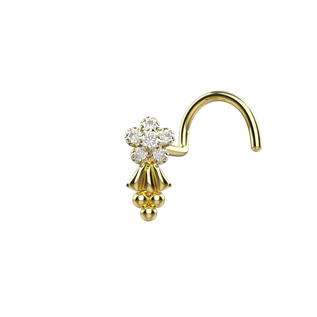 diamond nose piericing stud