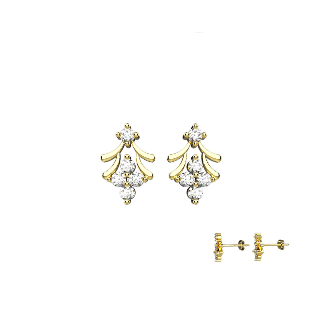 Cute flower earrings – dainty floral design