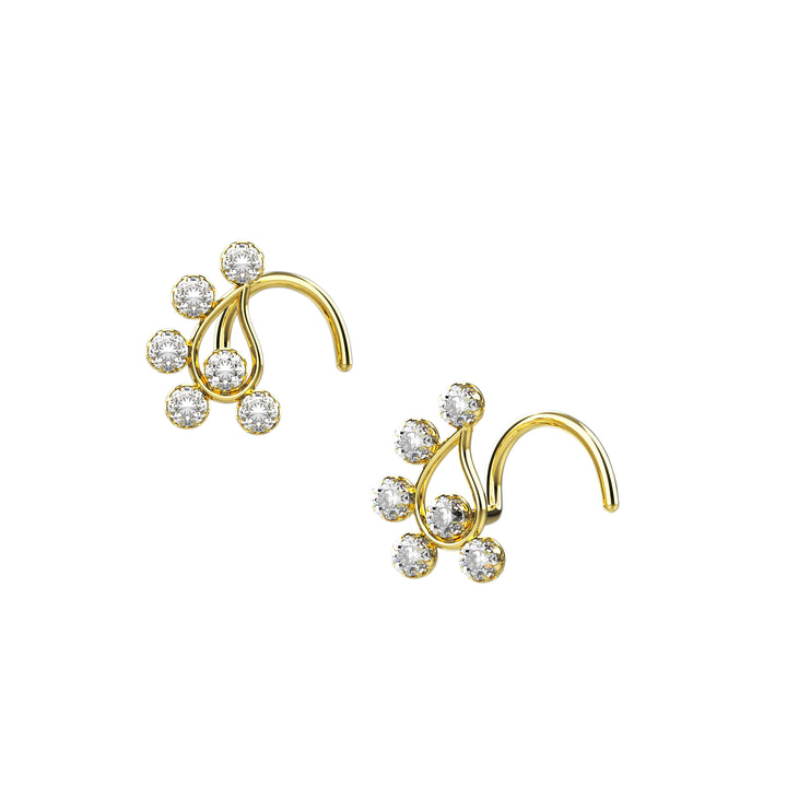 diamond nose rings stud