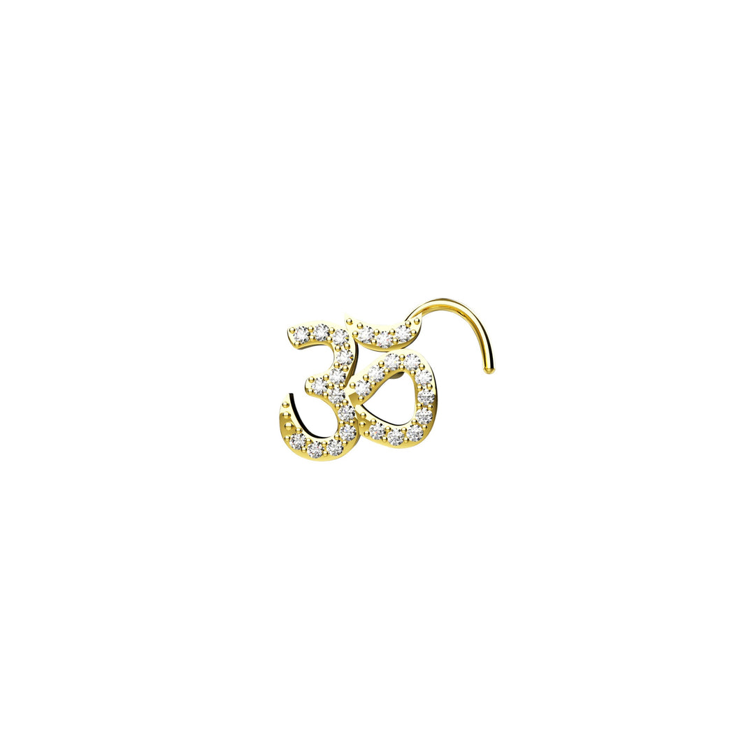 gold nose ring stud