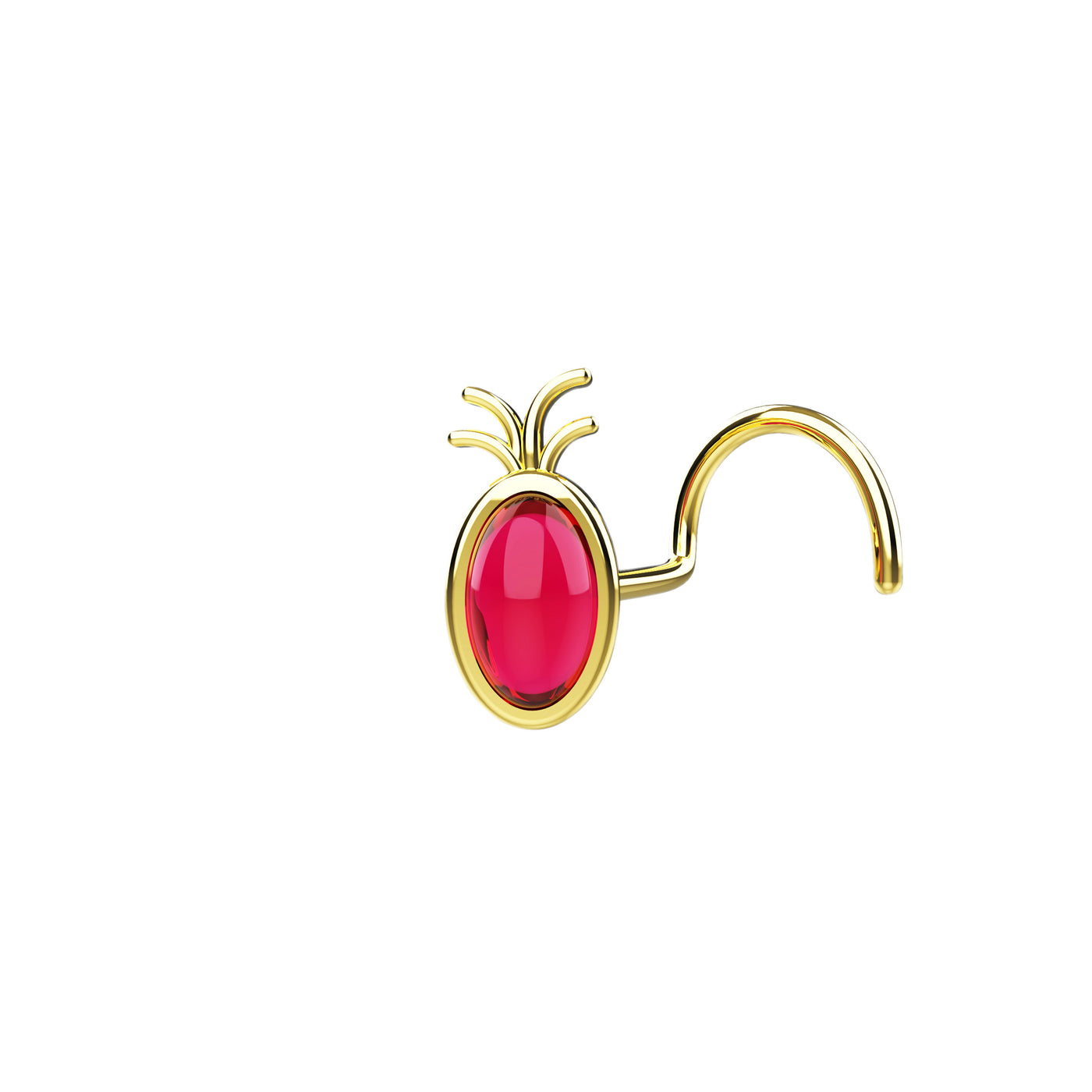 Pineapple Gold Nose Stud