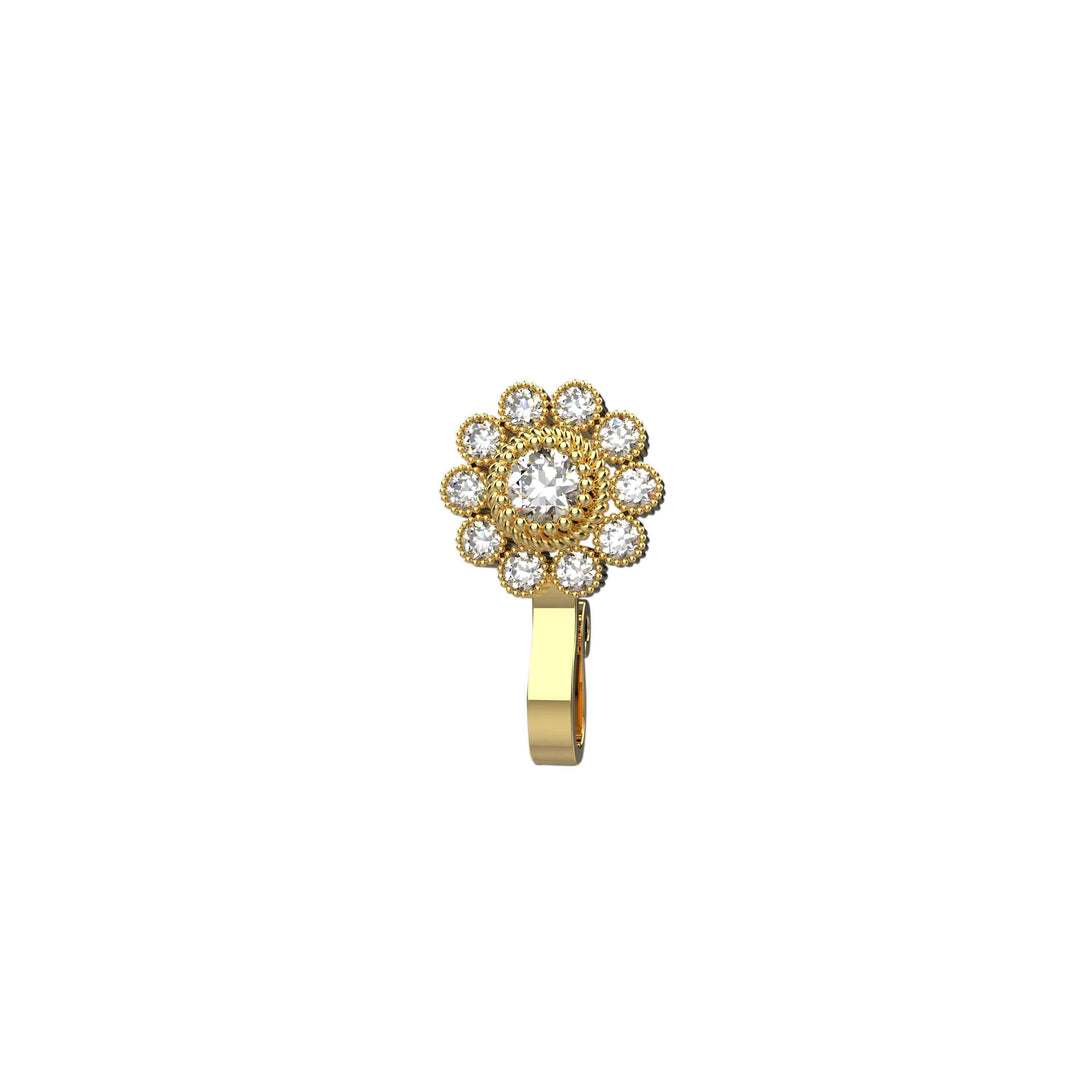 nose cuff for women clip on - unique fake nose ring