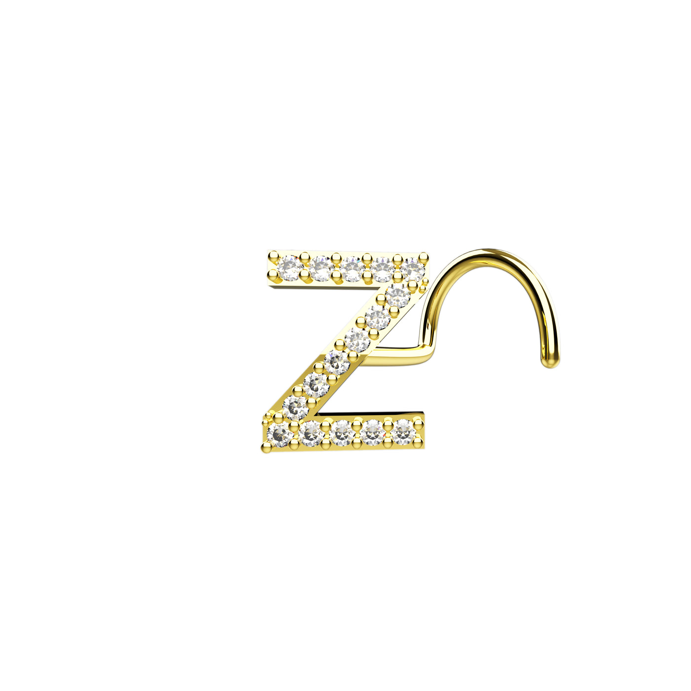 Initial Z Nose Stud