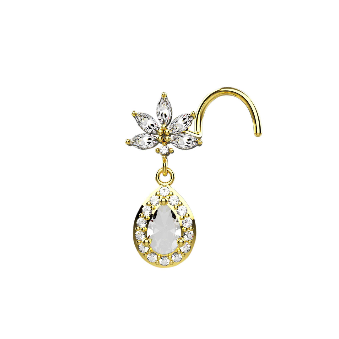 dangle diamond nose jewelry