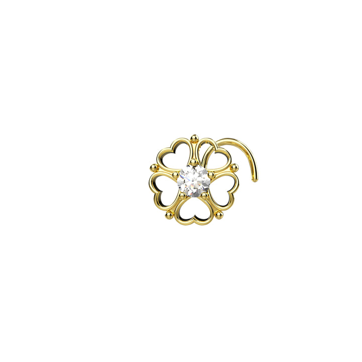 flower nose ring stud