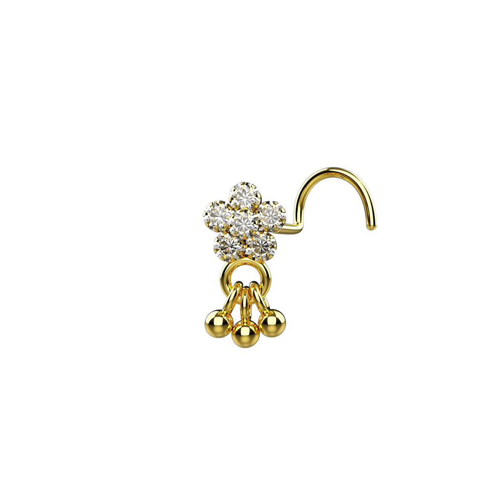 14k Gold Nose Stud