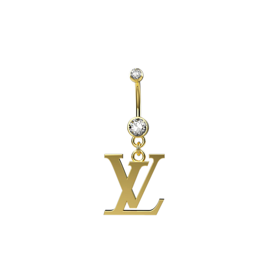 Louis Vuitton dangle belly button ring