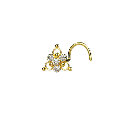14ct Gold Plated Nose Stud