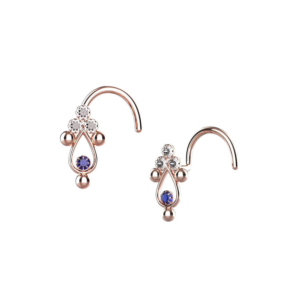 double nose ring jewelry