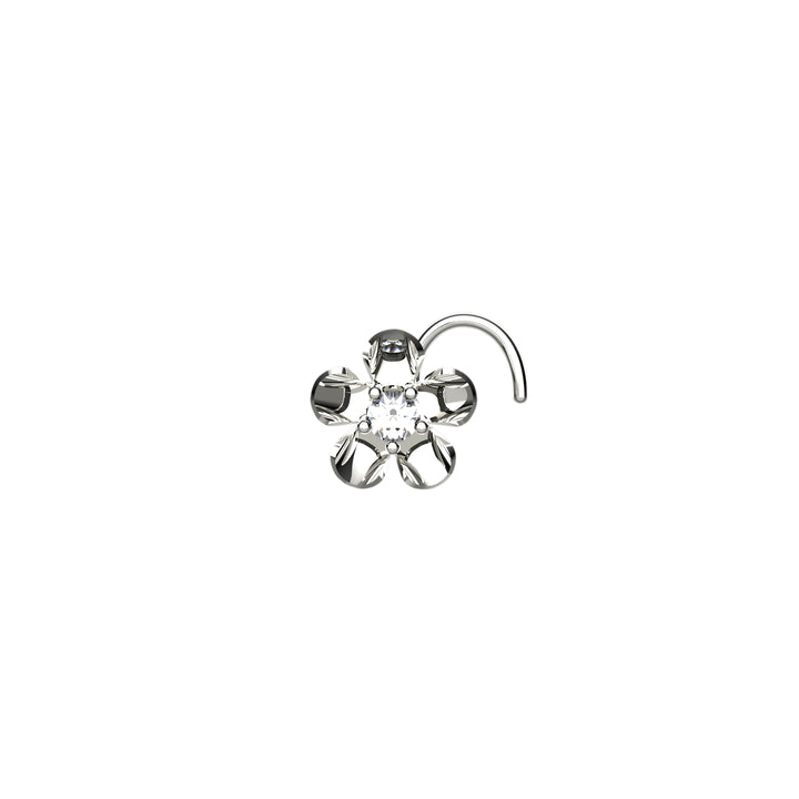 Stephanotis Flower Styled Nose Stud