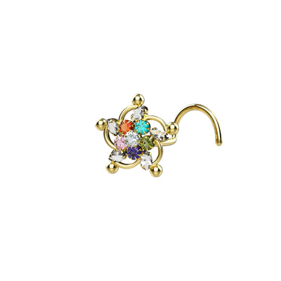 twisted piercing nose ring jewelry