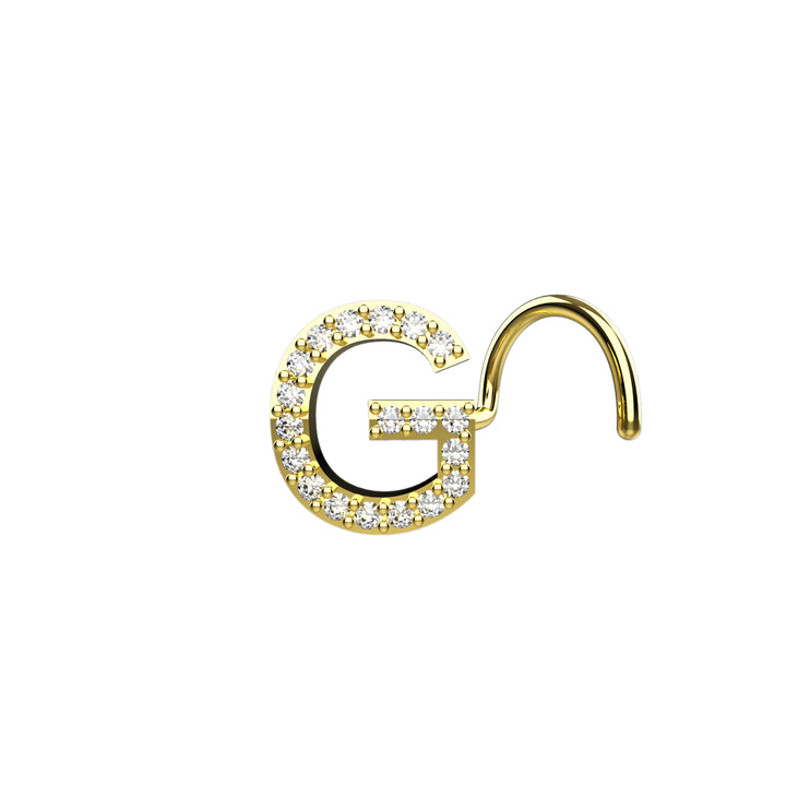 Initial G Nose Stud