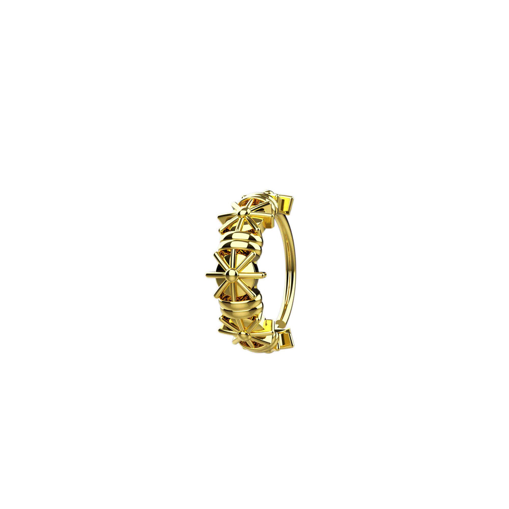 Gold nostril ring