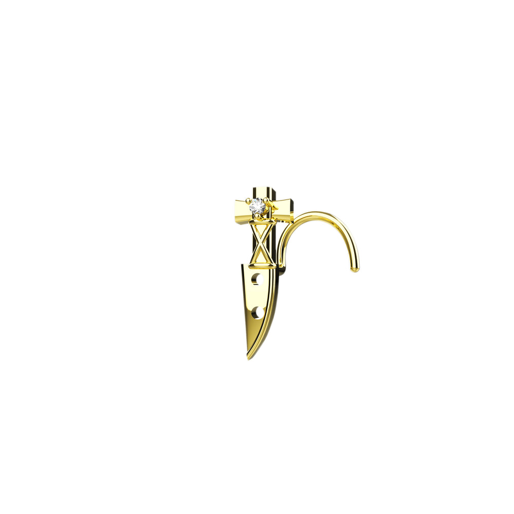 gold nose ring jewelry