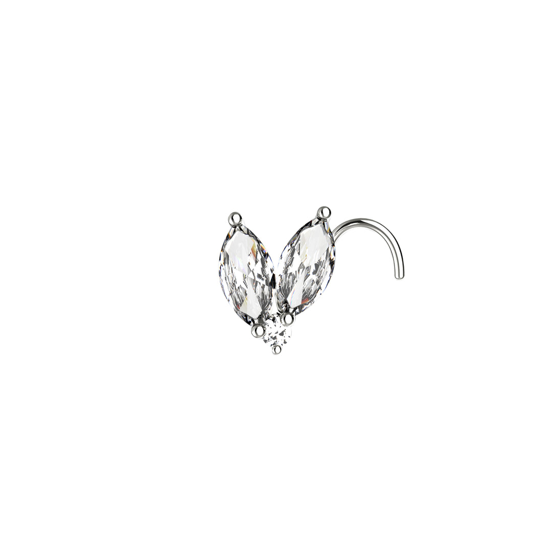 sterling silver nose stud