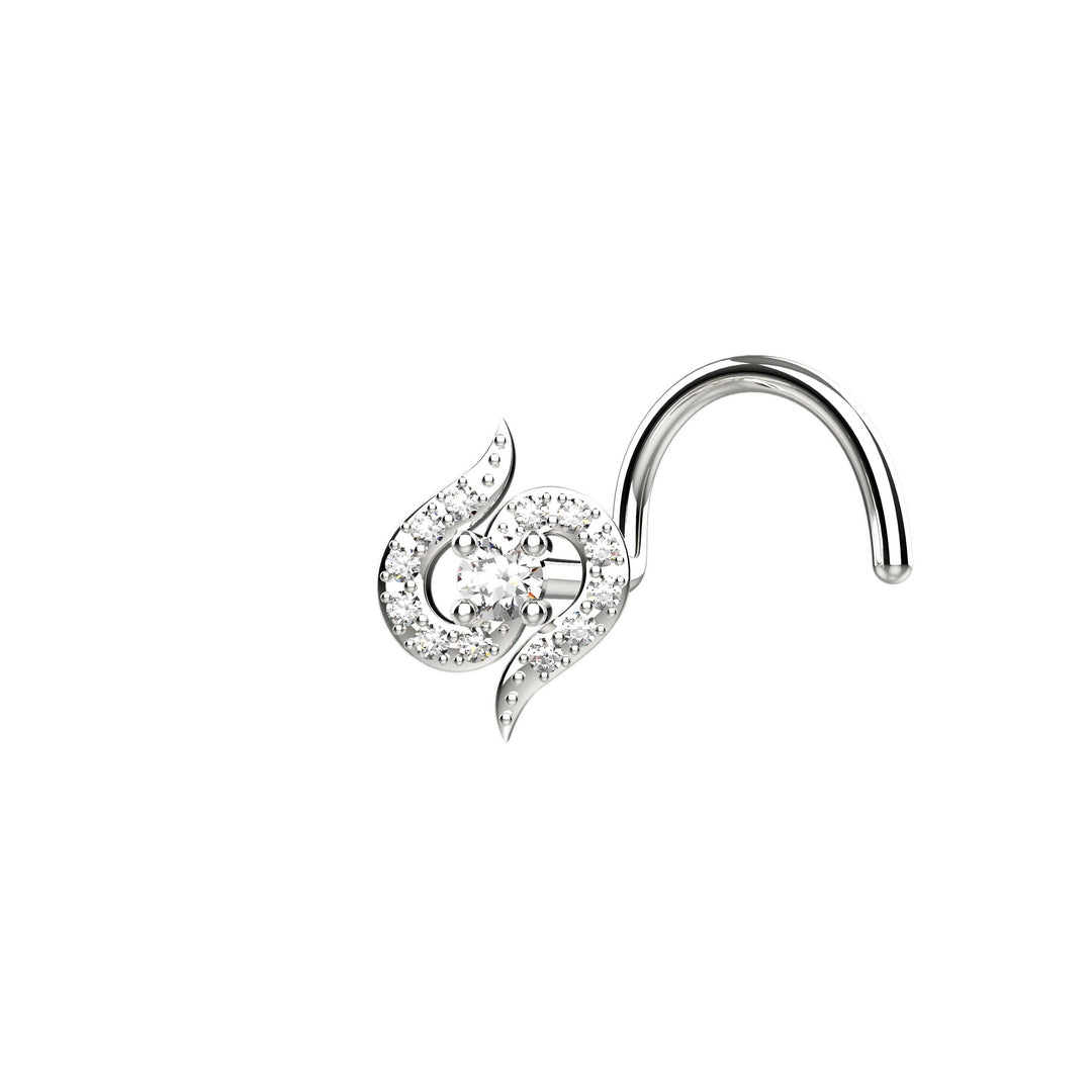 Handmade silver nose rings