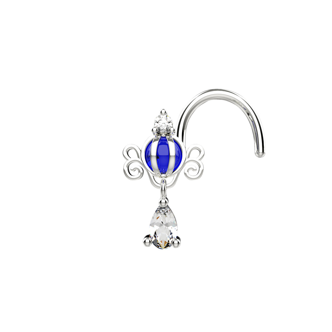 Snot Drop Rings Dangle Nose Ring Stud | Dainty Drop Nose Piercing – The Ethnic Jewels
