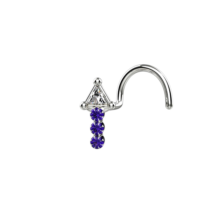 Silver arrow nose piercing jewelry 