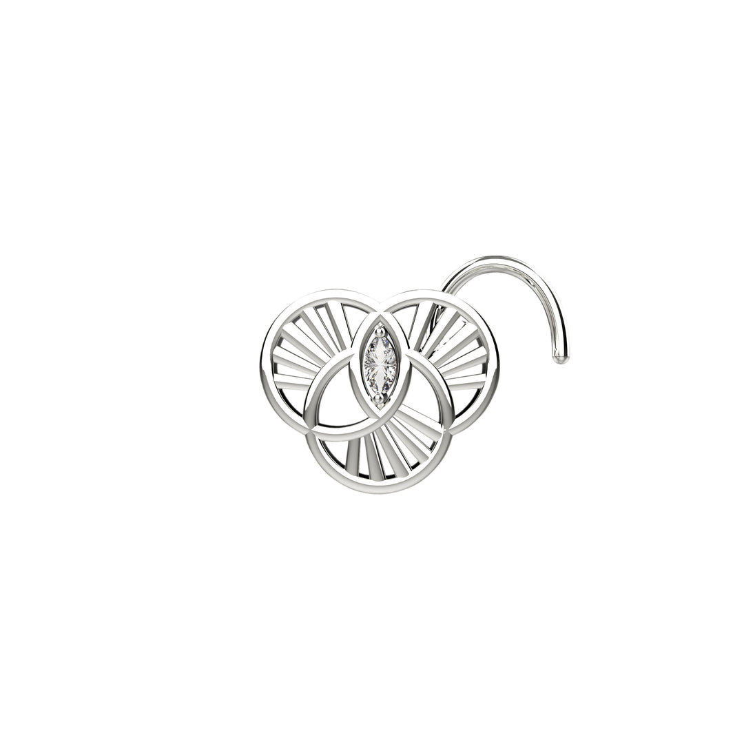 artisan filigree nose studs silver