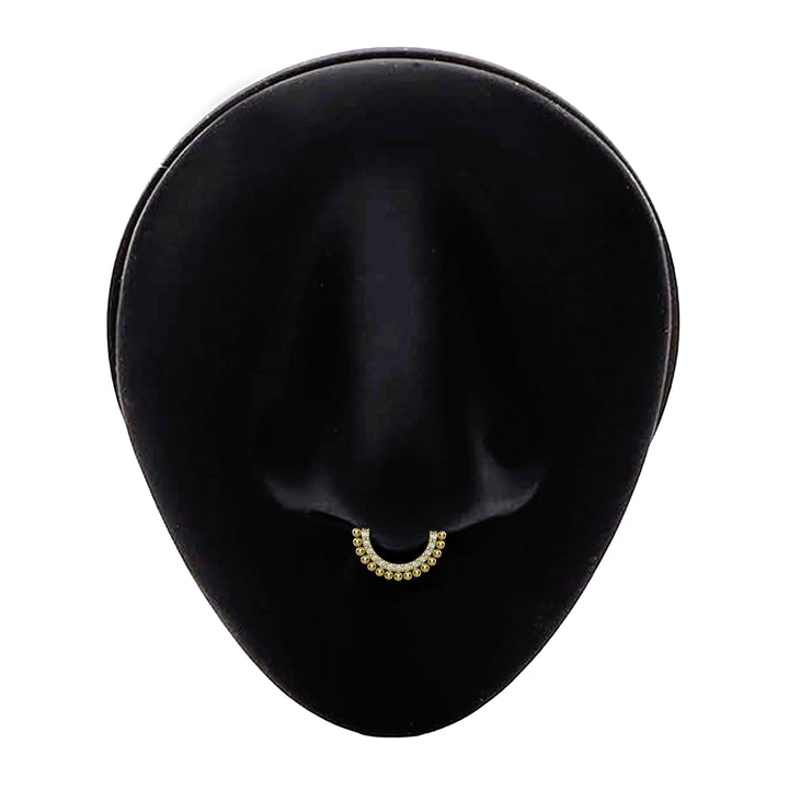 lightweight silver gold septum clicker comfortable fit