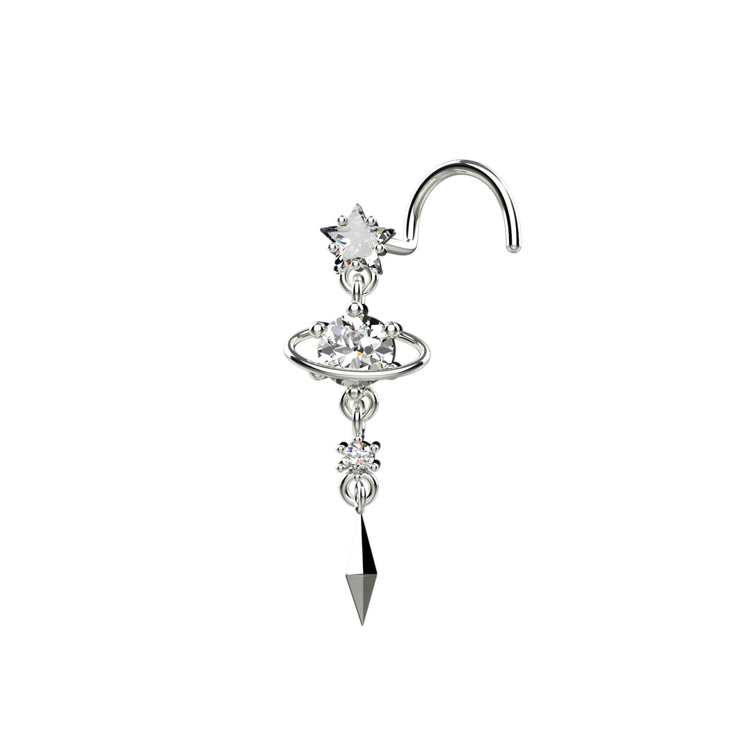 sterling silver nose piercing