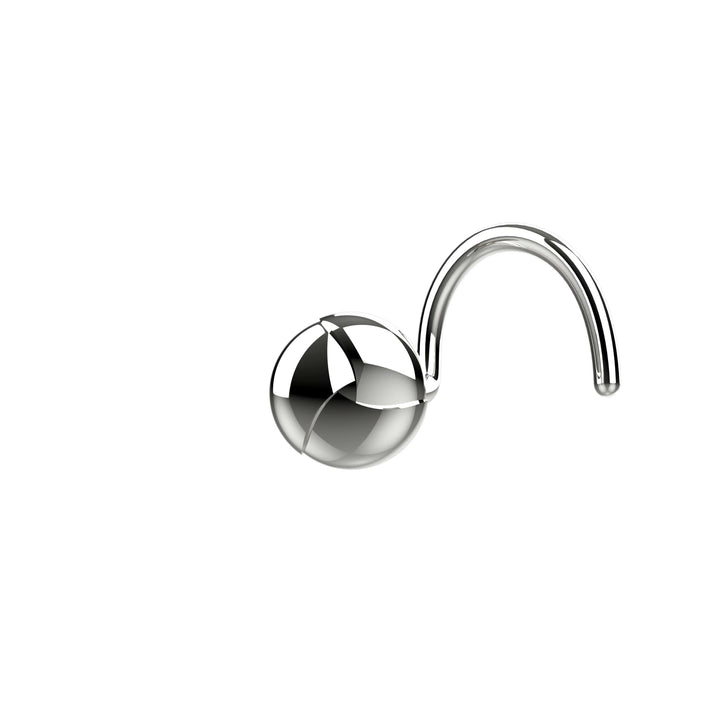 Delicate silver nose screws