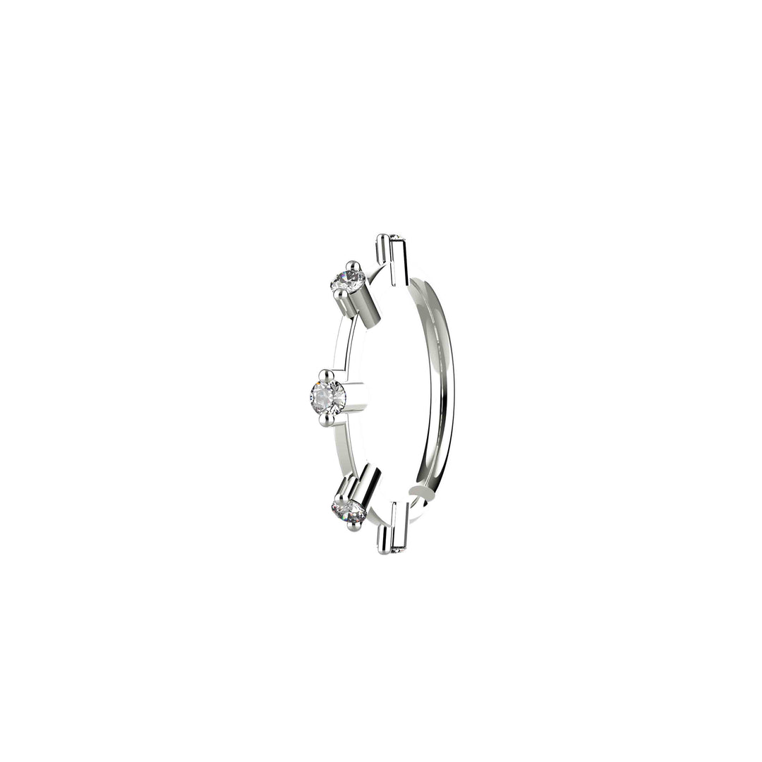 Minimalist gold nose hoop
