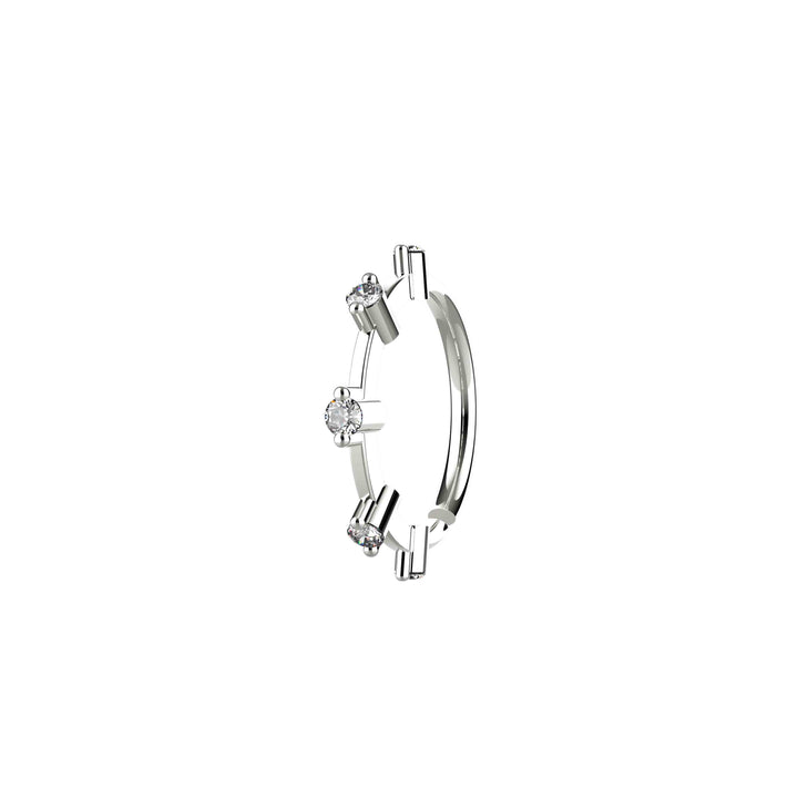 Minimalist gold nose hoop