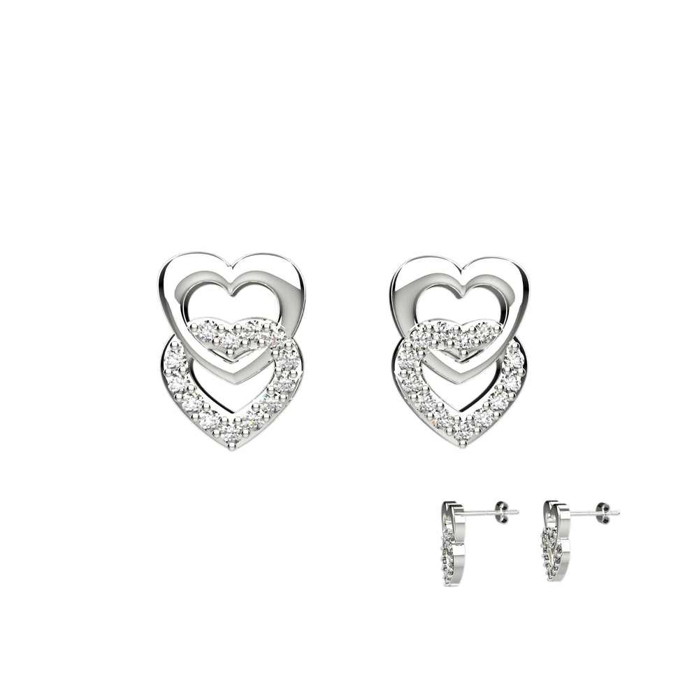 Cartilage heart stud flat back