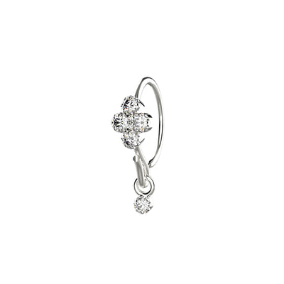 adjustable silver nose ring