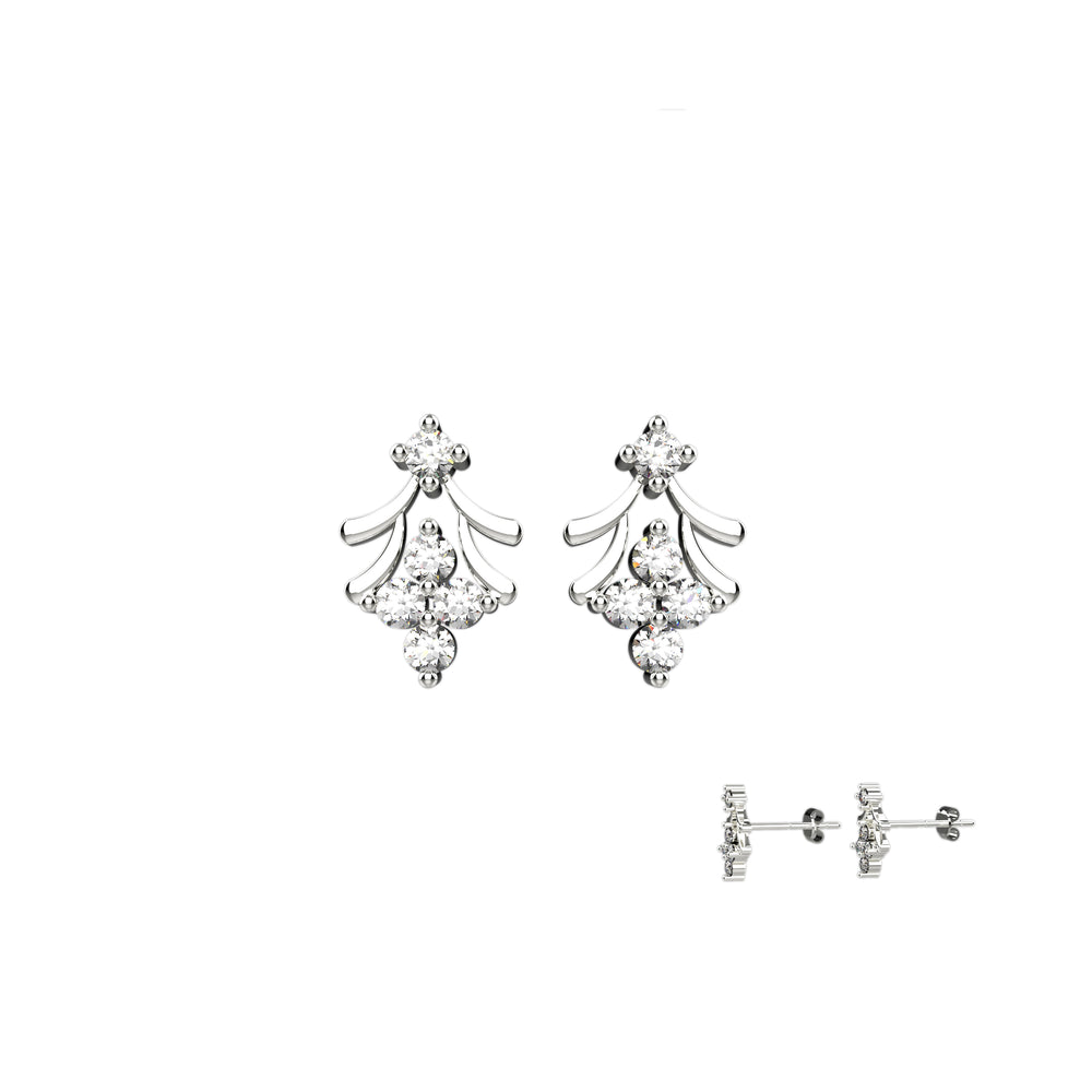 Lightweight floral earrings for women