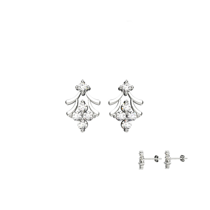 Lightweight floral earrings for women