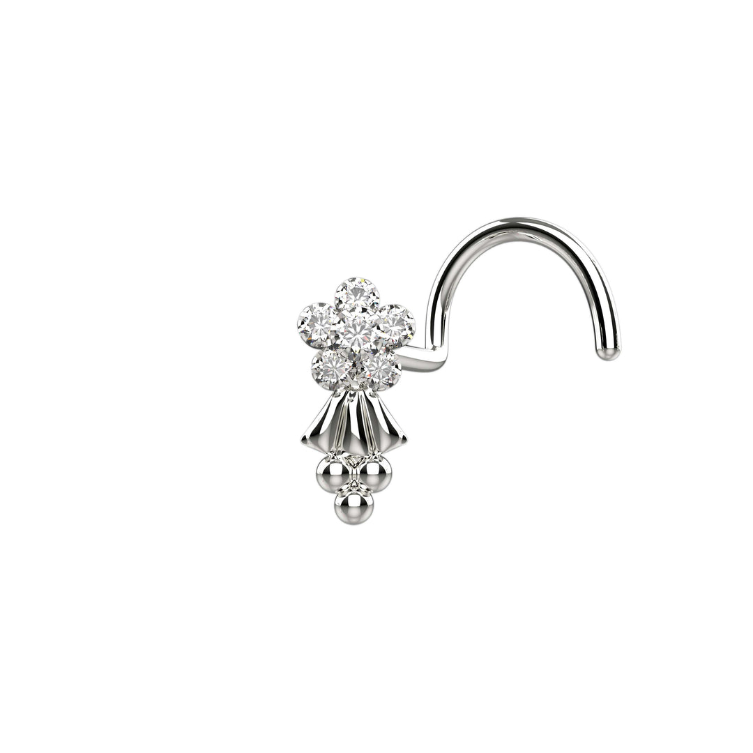 nose piercing silver jewelry